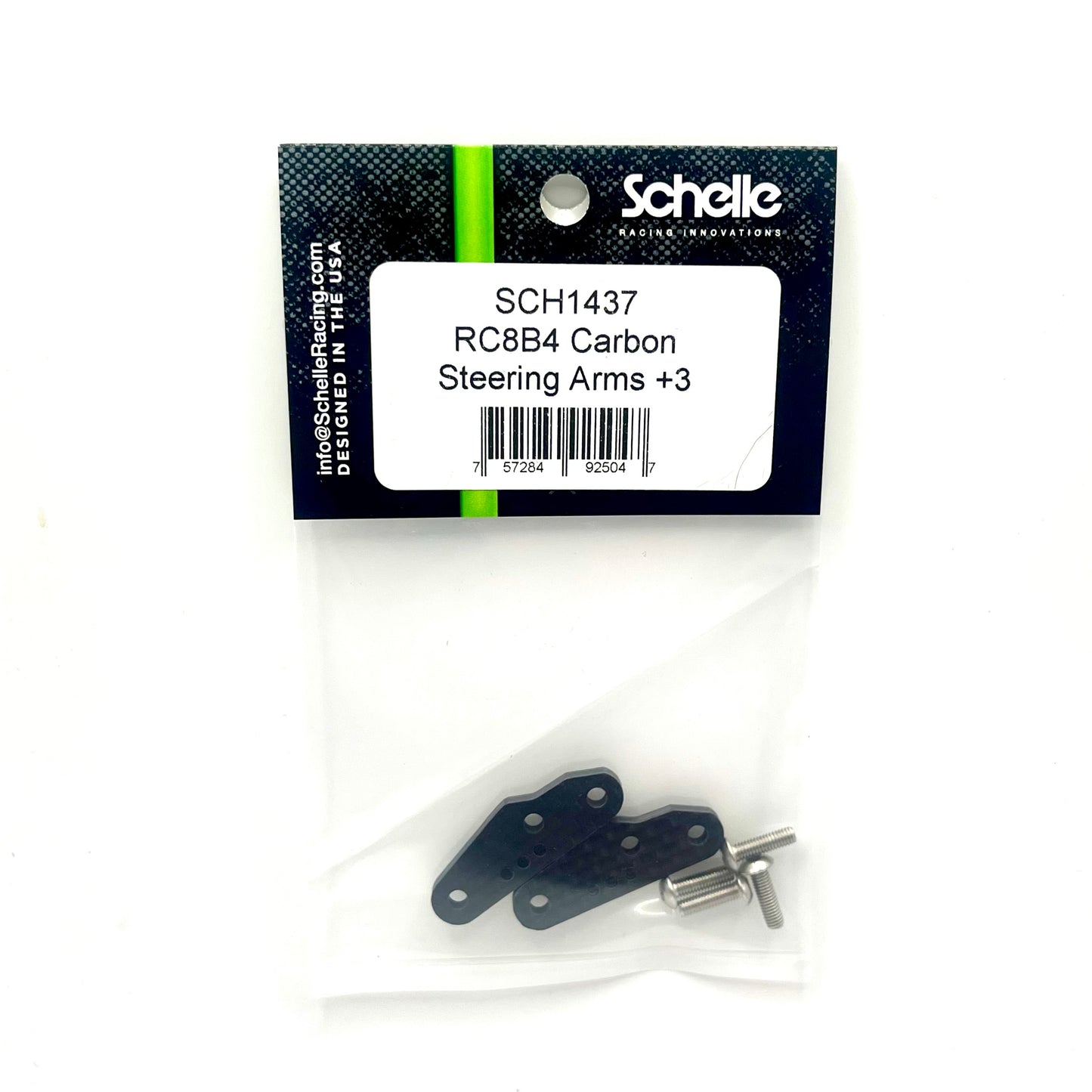 RC8B4.1 Carbon Fiber +3 Steering Block Arm
