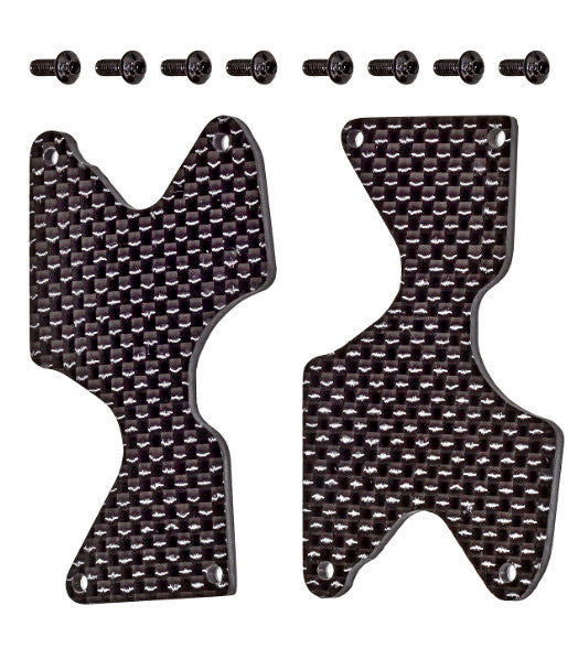 RC8B4.2 Carbon Fiber Rear Arm Inserts