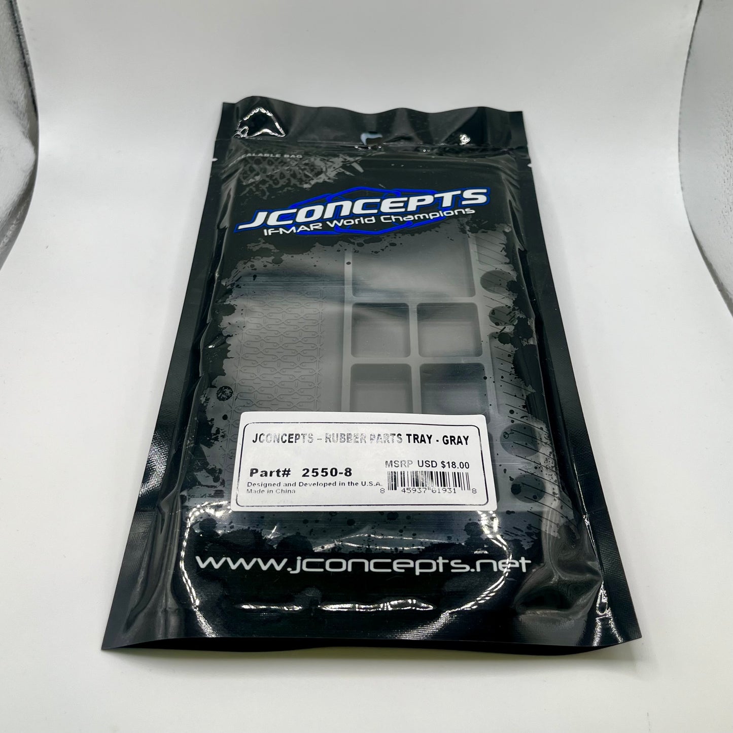 JConcepts Rubber Parts Tray, Gray