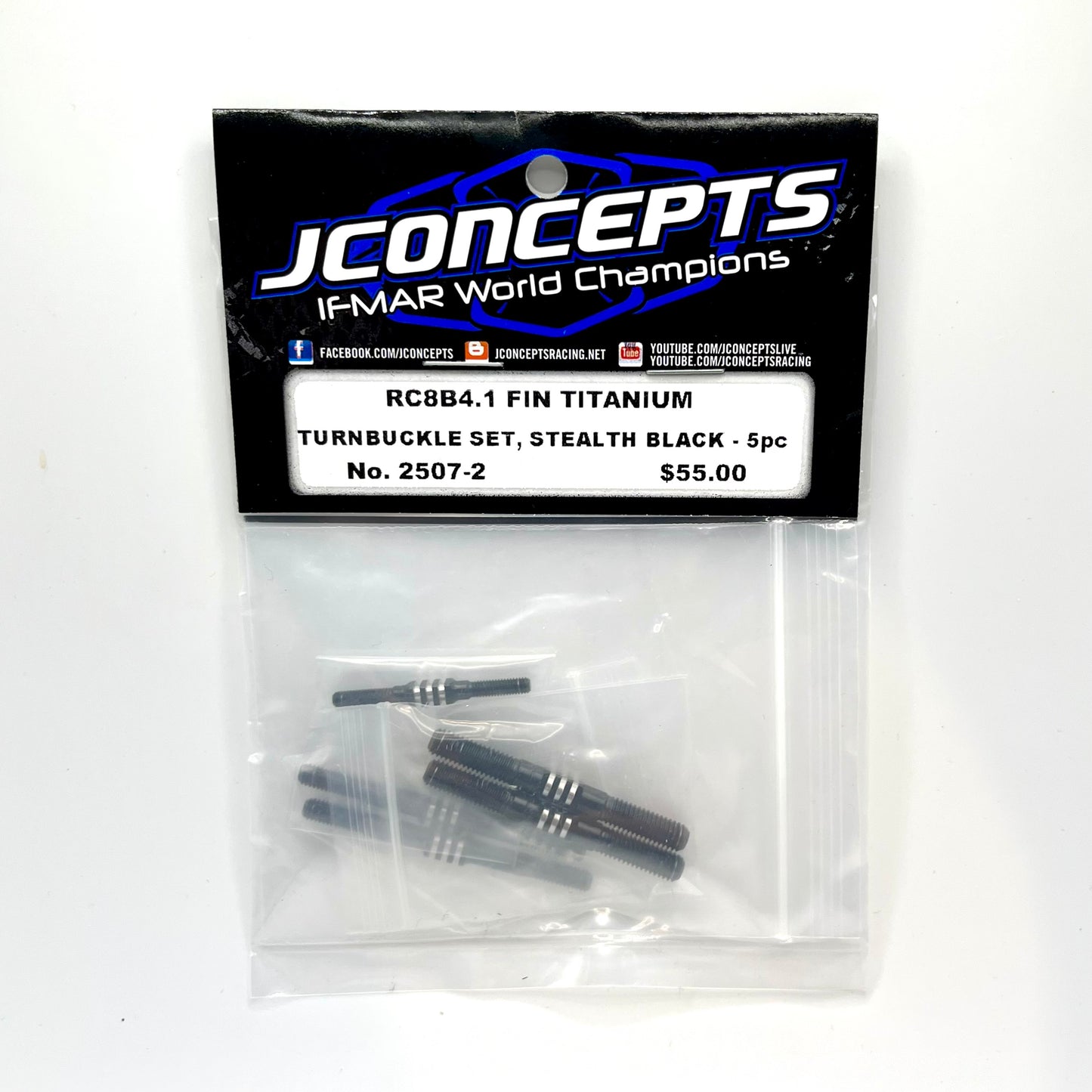 RC8B4.1 JConcepts Fin Titanium Turnbuckle Set