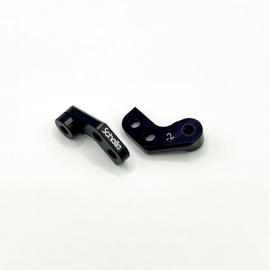 B7 Aluminum Caster Block Mount, -2 mm