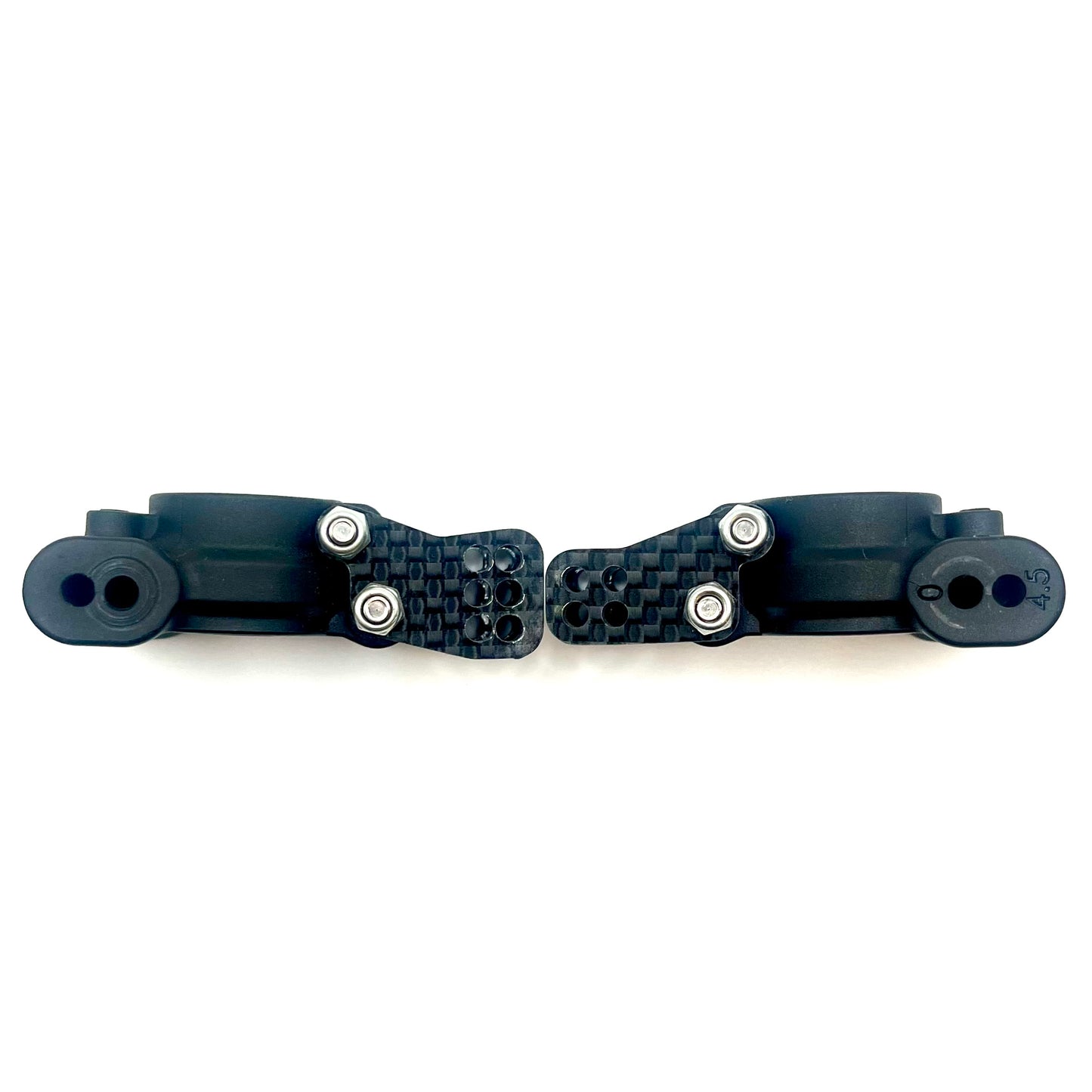 RC8B4.1 Tall Hub Towers, 2-Row Mid Carbon Fiber