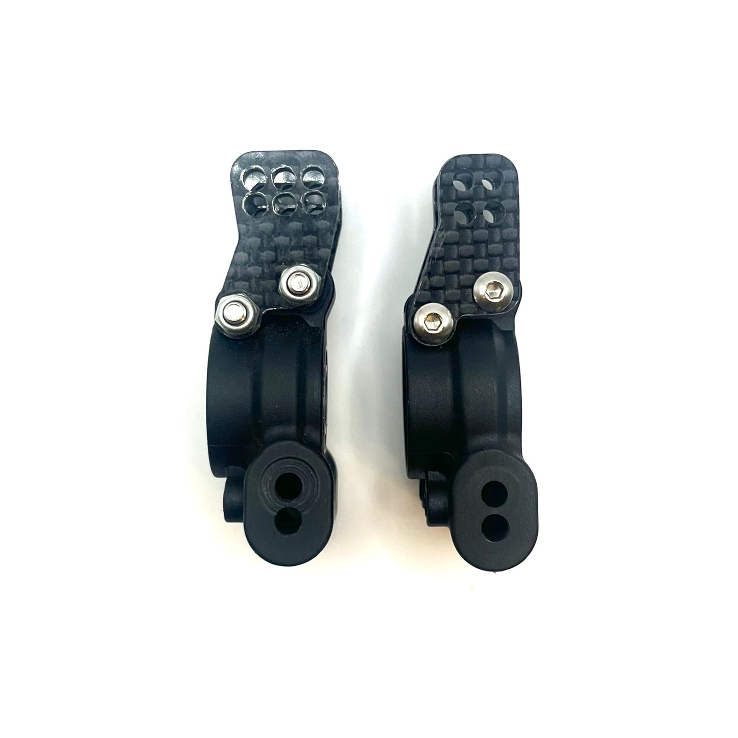 RC8B4.1 Tall Hub Towers, 2-Row Mid Carbon Fiber