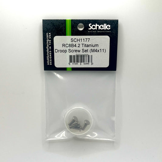 RC8B4.2 8th Titanium Droop Screw Set (M4x11)