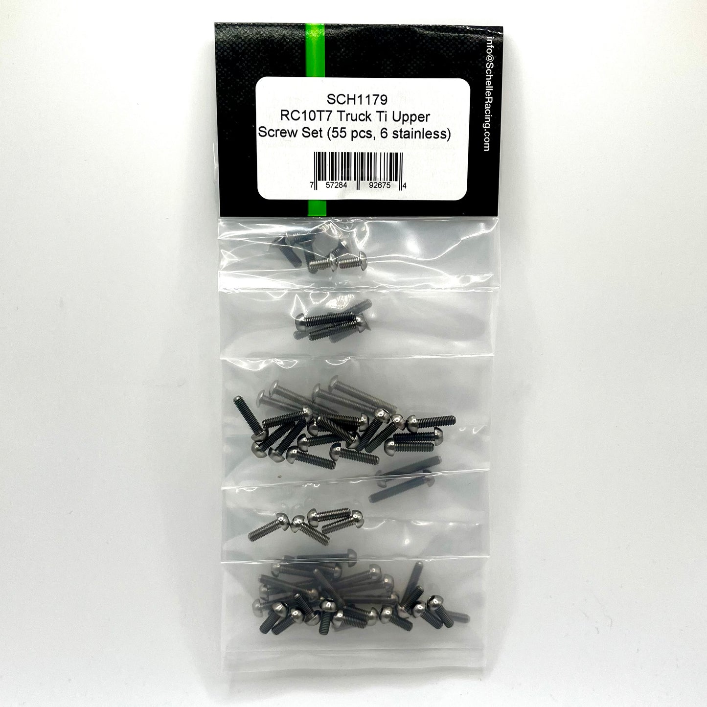 RC10T7 Truck Titanium Upper Screw Set