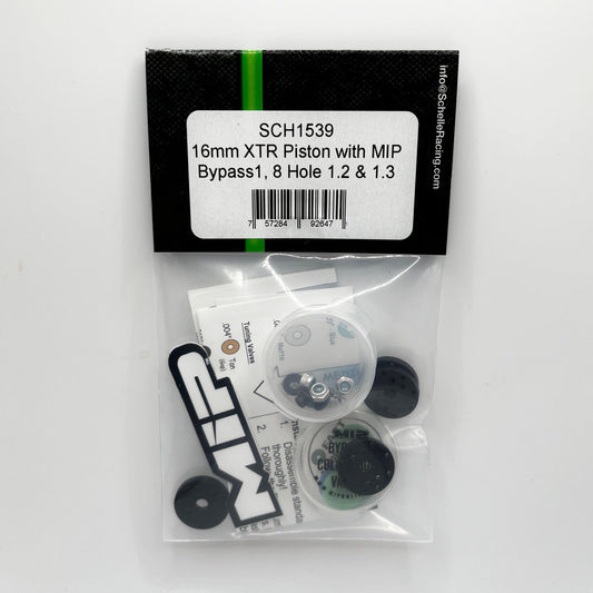 16mm XTR Piston with MIP Bypass1, 8 Hole 1.2 & 1.3