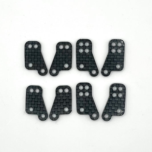 RC8B4.1 Carbon Hub Towers, 2-Row Mid Set (8)