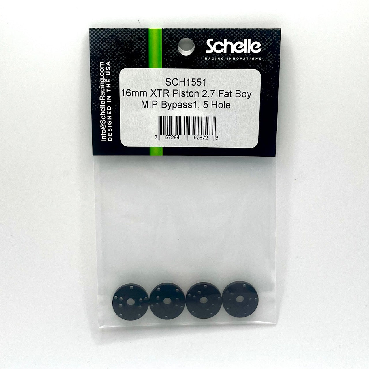 16mm XTR Piston Fat Boys 2.7 w/ Bypass1, 5 Hole