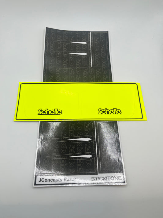 JConcepts 1/8th Razor Midnight Wing Wrap, Yellow