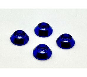 1/8th Cone Washers, Socket Head 4 pcs (Blue)